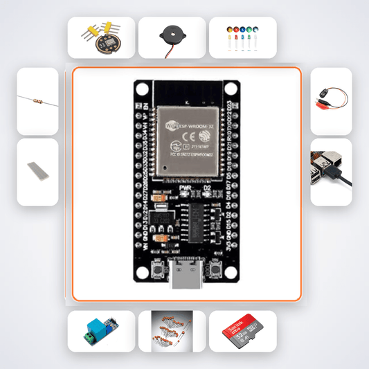 Smart Baby Cry Detector Kit with ESP32 + LED - Compoden