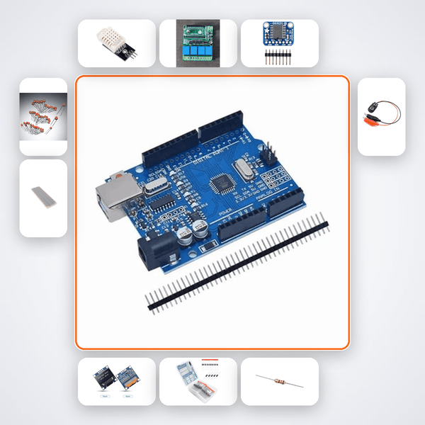 Smart Bathroom Ventilation Kit with Arduino Uno + DHT22 - Compoden
