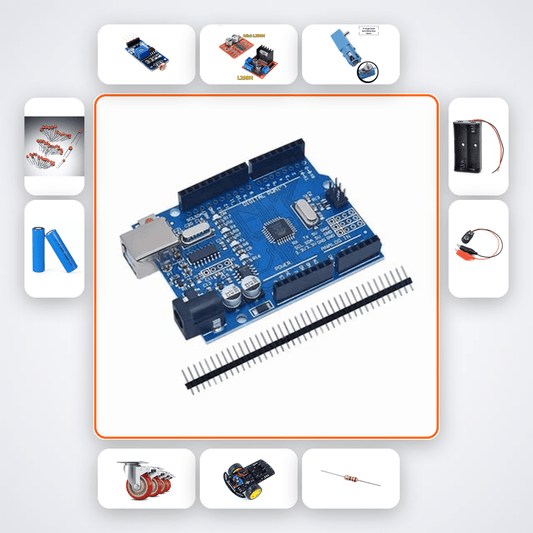 Smart Curtain Daylight Sensor Kit - Arduino Uno Light Following Robot - Compoden