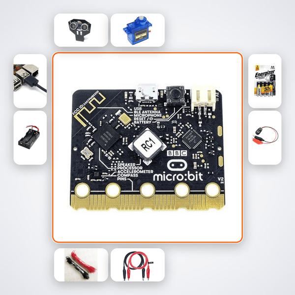Smart Dustbin Lid Kit with BBC Micro:bit - Build a Touch-Free Bin - Compoden
