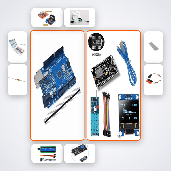 Smart Fan Auto Speed Kit with Arduino Uno - Compoden