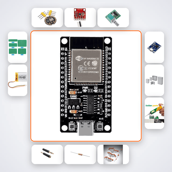 Smart Hearing Aid Signal Processor Kit with ESP32 - Compoden