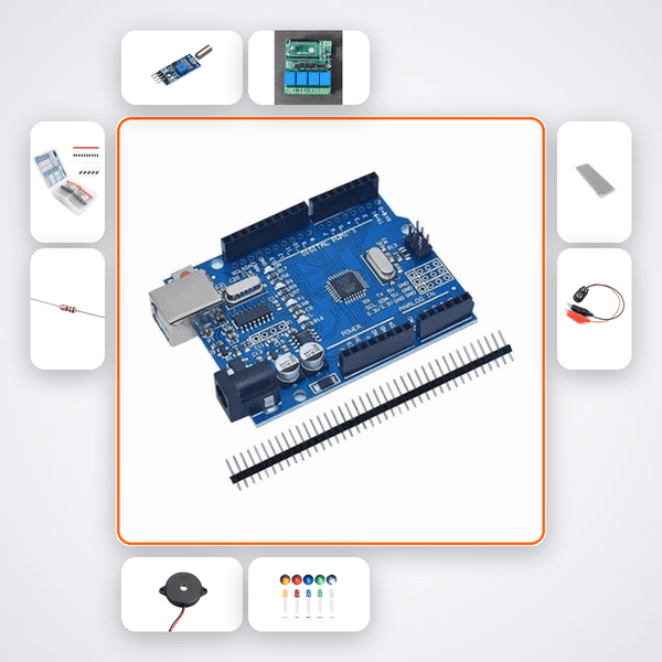 Smart Ironing Board Safety Timer Kit with Arduino Uno + Sensor - Compoden