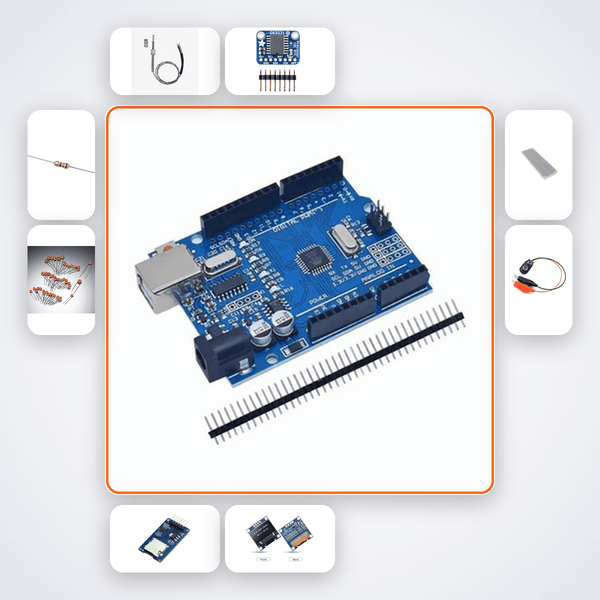 Smart Meter Pulse Counter Kit with Arduino Uno + LED - Compoden