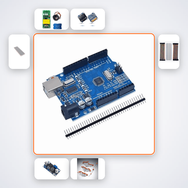 Smart Plug Energy Monitor Kit with Arduino Uno + LED - Compoden