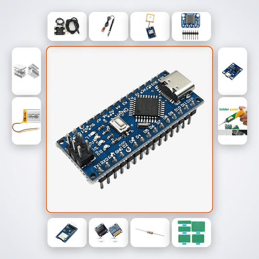 Soil EC and pH Field Analyser Kit with Arduino Nano + LED - Compoden