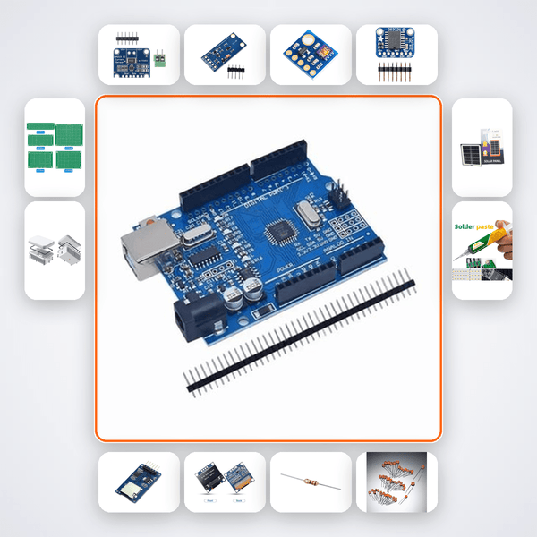 Solar Cell Degradation Monitor Kit with Arduino Uno + LED - Compoden