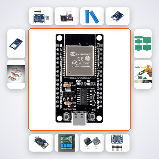 Solar Home Battery Manager Kit with ESP32 + Relay - Compoden