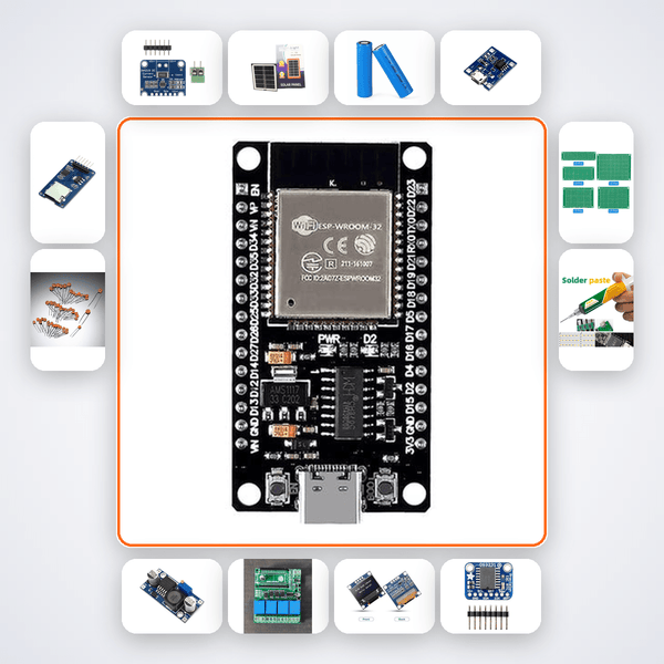 Solar Home Battery Manager Kit with ESP32 + Relay - Compoden