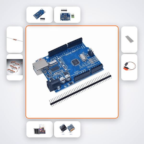 Solar Irradiance to Power Estimator Kit with Arduino Uno + LED - Compoden
