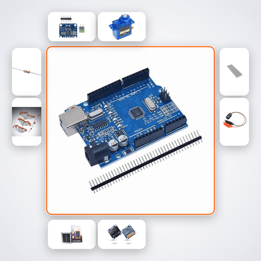 Solar Panel Angle Optimizer Kit with Arduino Uno + Servo - Compoden