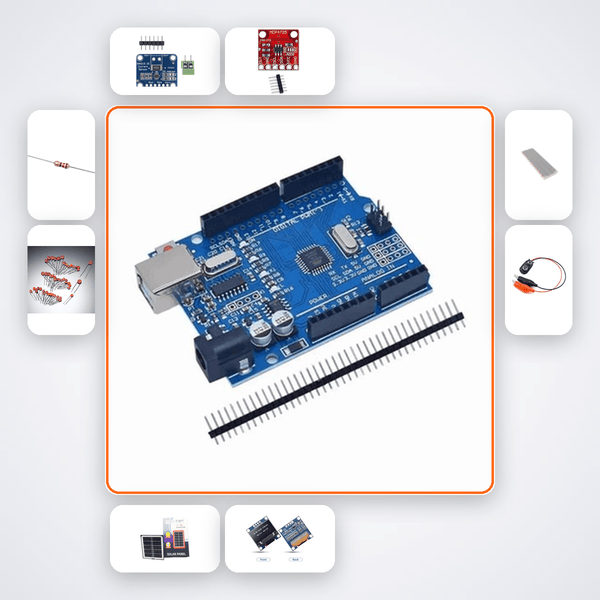 Solar Panel V-I Curve Tracer Kit with Arduino Uno + LED - Compoden