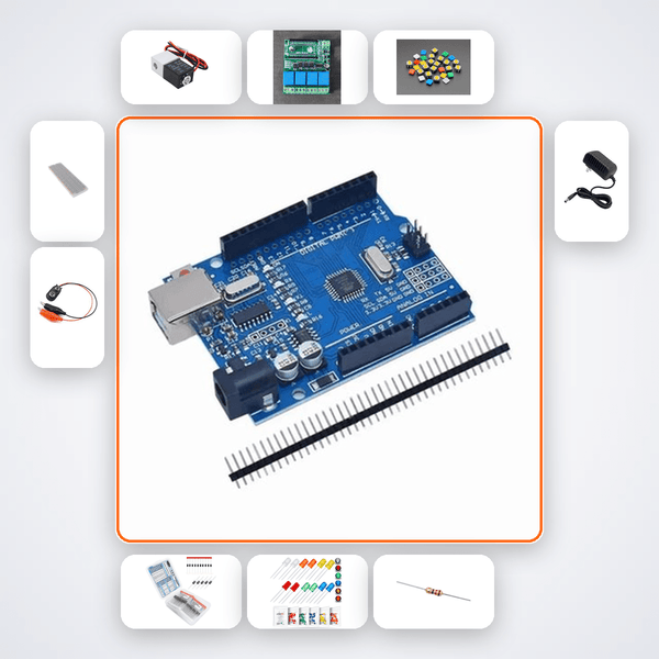 Solenoid Push Pull Demo Kit with Arduino Uno + Relay - Compoden