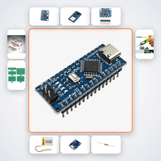 Spin-Stabilised Rocket Roll Rate Logger Kit with Arduino Nano + MPU6050 - Compoden