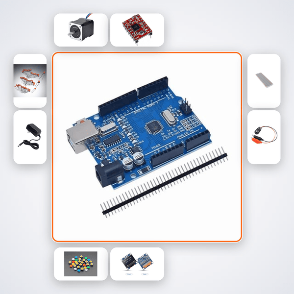 Stepper Index Table 8 Position Kit with Arduino Uno + Stepper Motor - Compoden