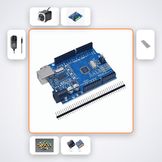 Stepper Motor Microstepping Demo Kit with Arduino Uno + Stepper Motor - Compoden