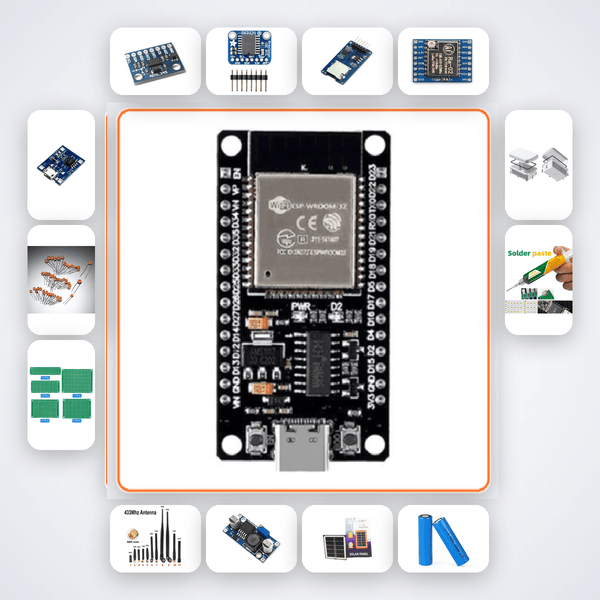 Structural Health Monitoring SHM Node Kit with ESP32 + LoRa - Compoden