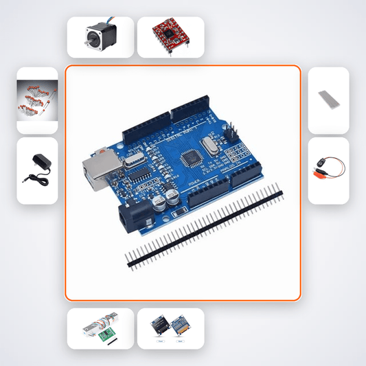 Tension Controlled Filament Winder Kit with Arduino Uno + Stepper Motor - Compoden