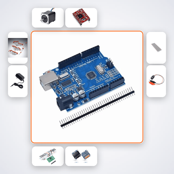 Tension Controlled Filament Winder Kit with Arduino Uno + Stepper Motor - Compoden
