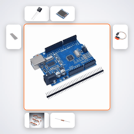 TFT Bar Chart Temperature Kit with Arduino Uno + Sensor - Compoden