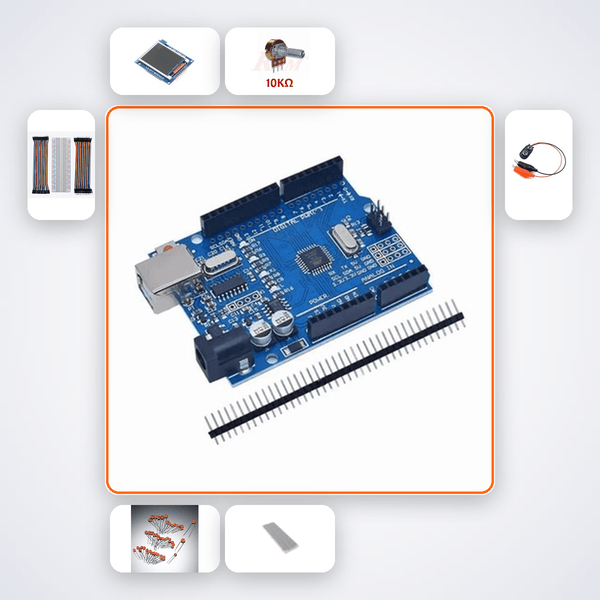 TFT Pie Chart Sensor Share Kit with Arduino Uno - Compoden