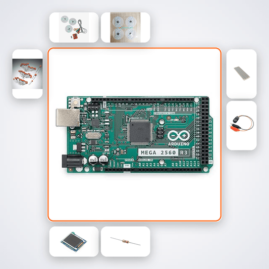 TFT Realtime ECG Waveform Kit with Arduino Mega - Compoden