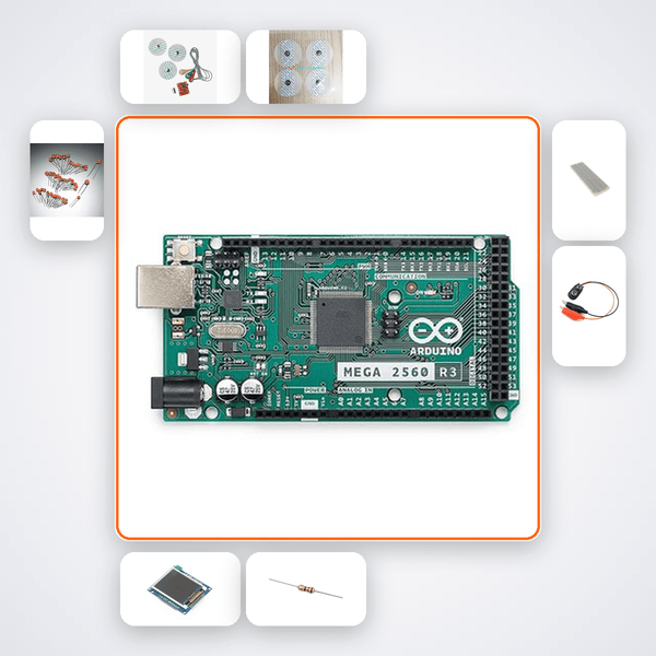 TFT Realtime ECG Waveform Kit with Arduino Mega - Compoden