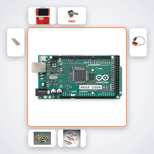 TFT Touch Oscilloscope 2-Channel Kit with Arduino Mega - Compoden