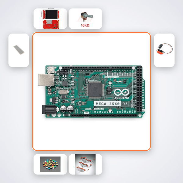 TFT Touch Oscilloscope 2-Channel Kit with Arduino Mega - Compoden