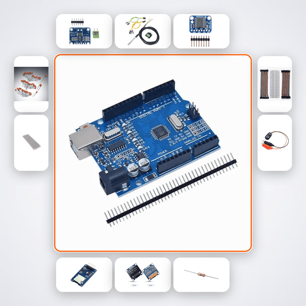 Thermoelectric Power Plant Monitor Kit with Arduino Uno + LED - Compoden