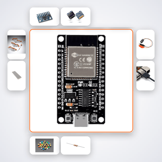 TinyML Step Counter Wristband Kit with ESP32 + LED - Compoden