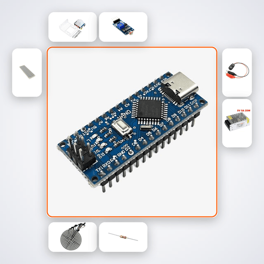 Toilet Night Light Kit with Arduino Nano + LDR - Compoden
