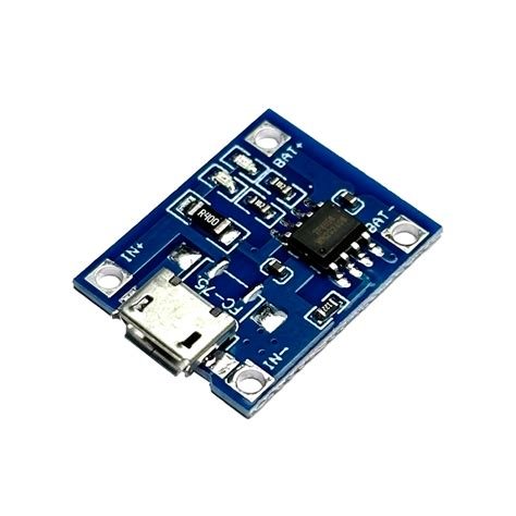 TP4056 1A Li-Ion Charger Module with Protection – Micro USB - Compoden