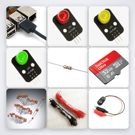 Traffic Light Controller Kit for Kids 6-8 - Compoden