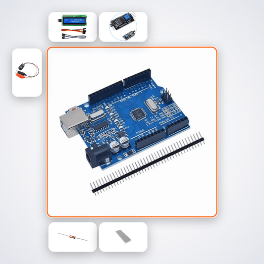 Transistor Gain hFE Tester Kit with Arduino Uno - Compoden
