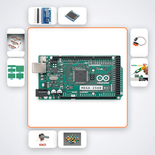 Two Channel Oscilloscope Kit with Arduino Mega - Compoden
