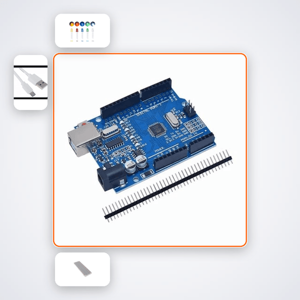 UART Two Arduino Chat Kit with Arduino Uno + LED - Compoden