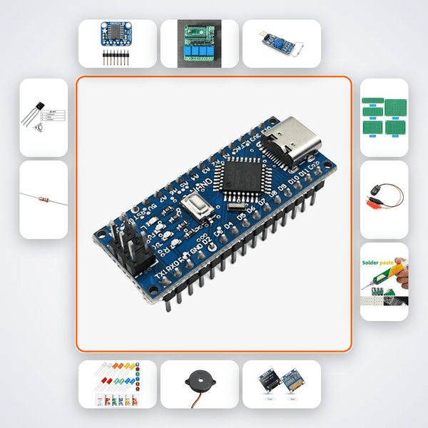 UV Sterilisation Timer Box Kit with Arduino Nano + Relay Maker 2 - Compoden