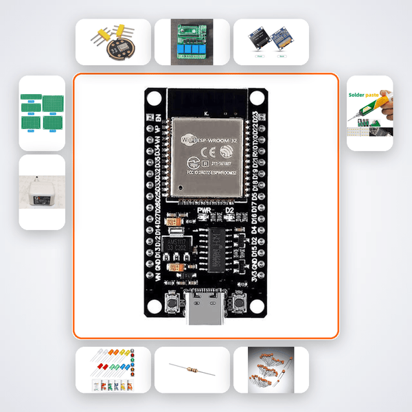 Voice Command Recorder Kit with ESP32 + Relay - Compoden