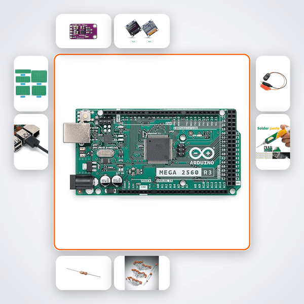 Voice to MIDI Pitch Converter Kit with Arduino Mega + LED - Compoden
