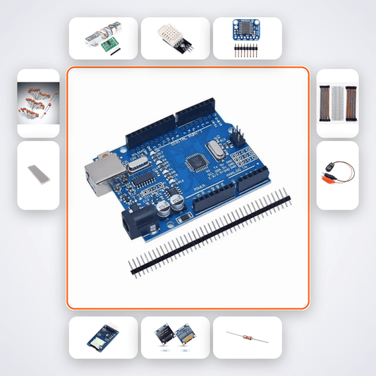 Water Evaporation Rate Tracker Kit with Arduino Uno + DHT22 - Compoden