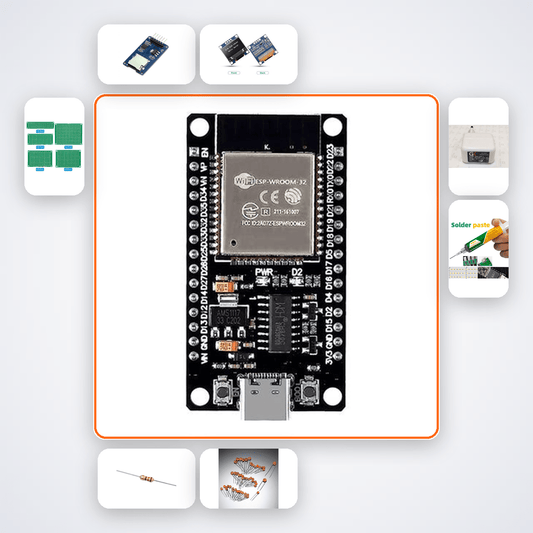 WiFi Direct P2P File Transfer Kit with ESP32 + LED - Compoden