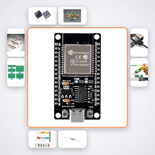 WiFi Provisioning App via BLE Kit with ESP32 + LED - Compoden