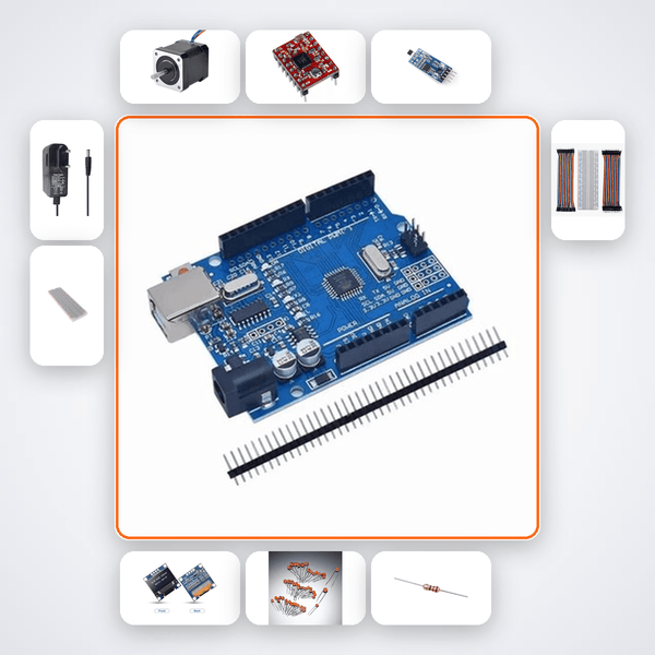 Winding Machine Coil Counter Kit with Arduino Uno + Stepper Motor - Compoden