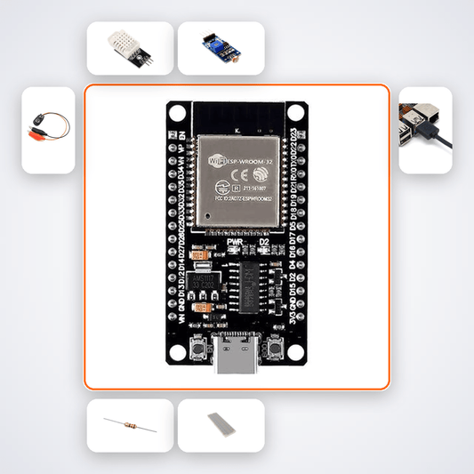 Wine Cellar Climate Monitor Lab Kit with ESP32 + DHT22 - Compoden