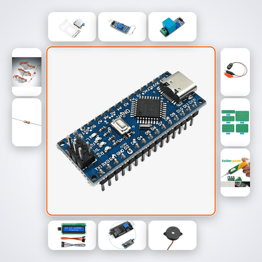Wireless Perimeter Alarm Network Kit with Arduino Nano + NRF24 - Compoden
