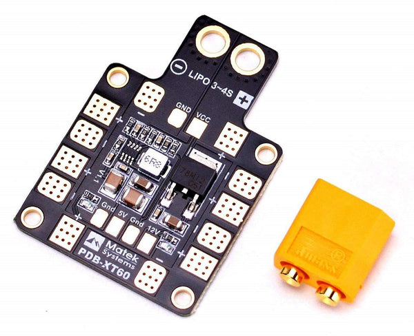 XT60 Power Distribution Board with 5V/12V BEC - Compoden