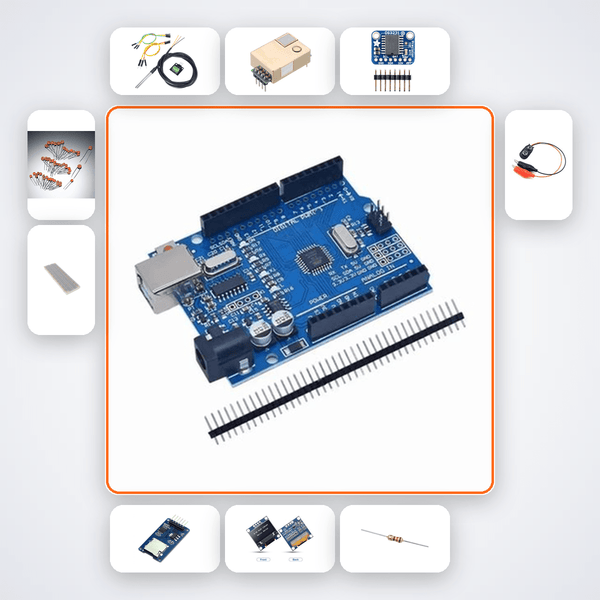 Yeast Growth Temperature Optimum Kit with Arduino Uno + LED - Compoden