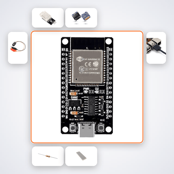 Zigbee Hello World Kit with ESP32 + DHT22 - Compoden