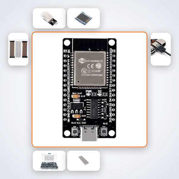 Zigbee Temperature Sensor Network Kit with ESP32 + DHT22 - Compoden